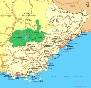 French Riviera Map